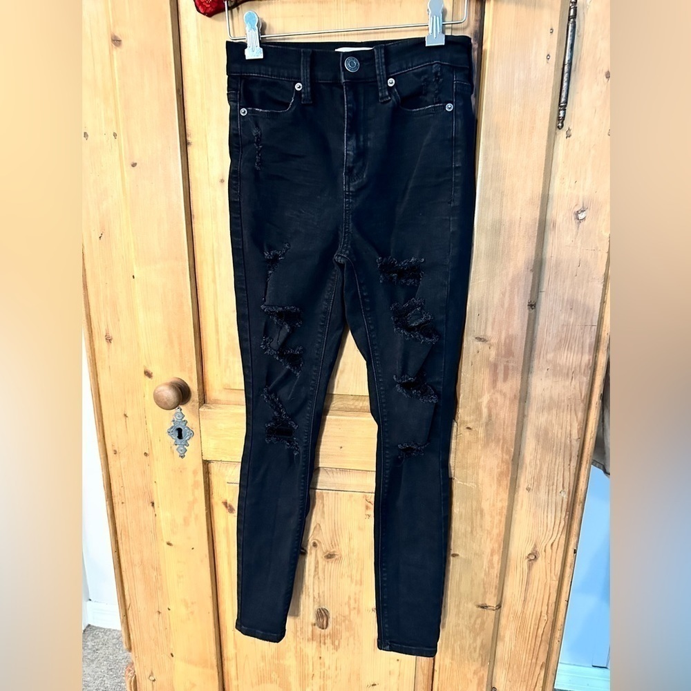 Mudd Black Highrise Ankle Jegging Stretch Jeans Jrs Size 3